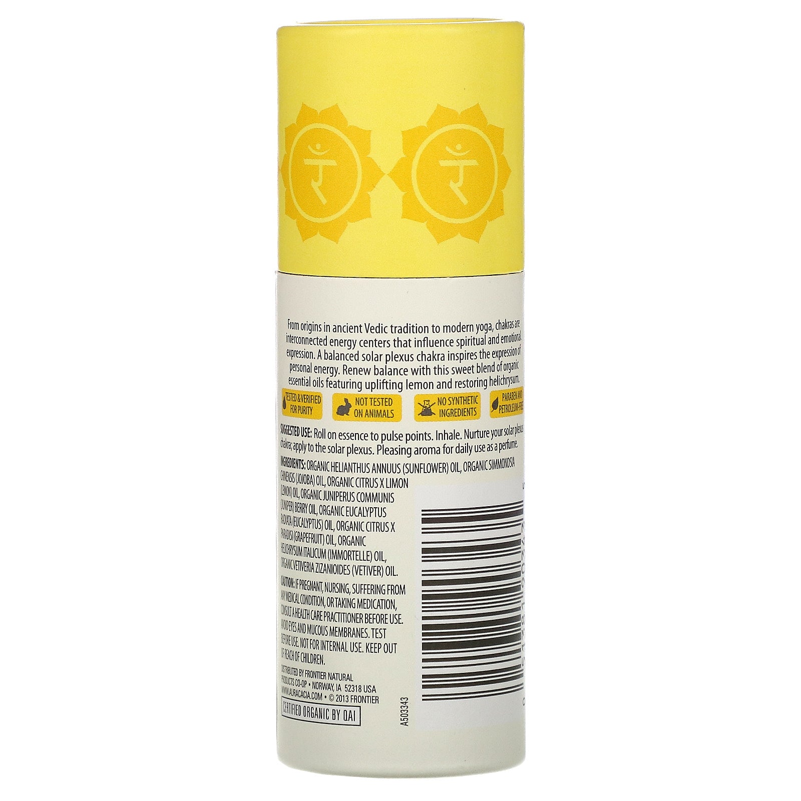 Aura Cacia, Organic Chakra Balancing Aromatherapy Roll-On, 0.31 Oz