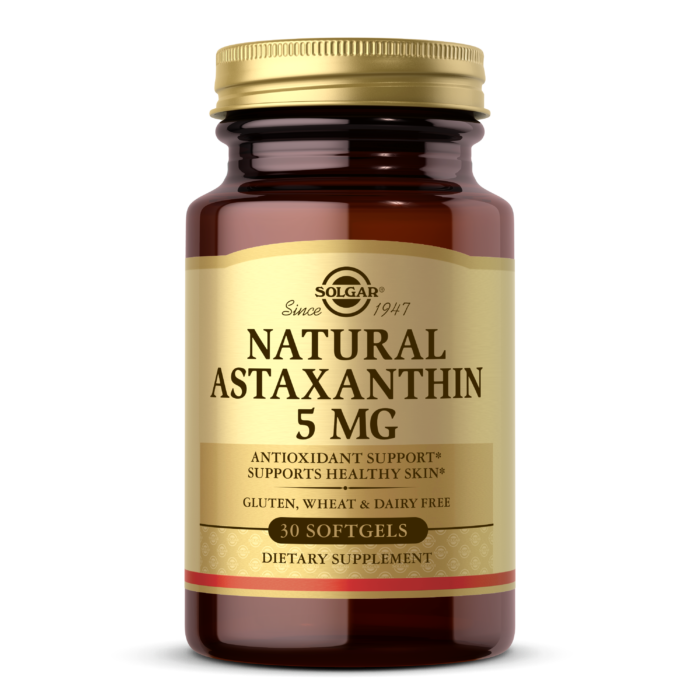 Solgar, NATURAL ASTAXANTHIN 5 MG SOFTGELS (30,60) | Maple Herbs