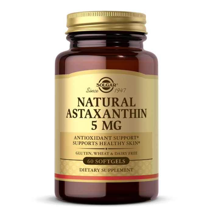 Solgar, NATURAL ASTAXANTHIN 5 MG SOFTGELS (30,60) | Maple Herbs