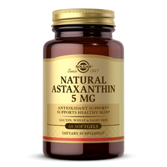 Solgar, NATURAL ASTAXANTHIN 5 MG SOFTGELS (30,60) | Maple Herbs