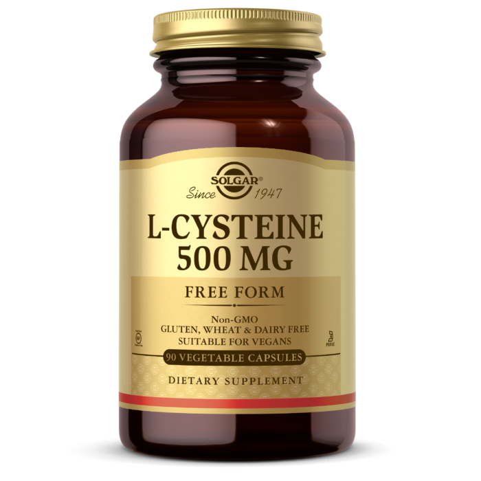 Solgar, L-CYSTEINE 500 MG VEGETABLE CAPS (90 Count) | Maple Herbs