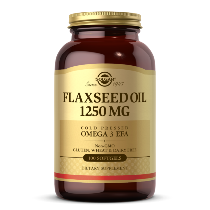 Solgar, FLAXSEED OIL 1250 MG SOFTGELS (100,250) | Maple Herbs