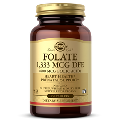 Solgar, FOLATE 1,333 MCG DFE 