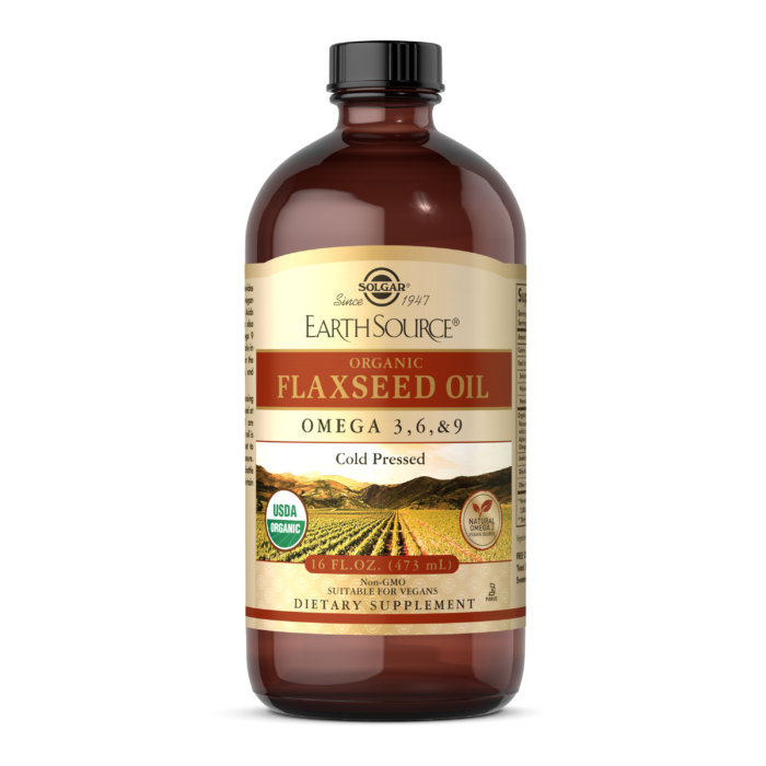 Solgar, EARTH SOURCE® ORGANIC FLAXSEED OIL (16 FL OZ) | Maple Herbs