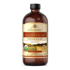 Solgar, EARTH SOURCE® ORGANIC FLAXSEED OIL (16 FL OZ) | Maple Herbs