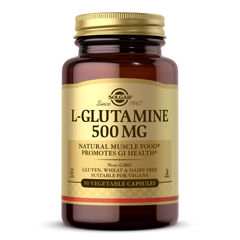 Solgar, L-GLUTAMINE 500 MG VEGETABLE CAPS (50,100,250) | Maple Herbs