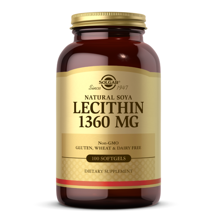 Solgar, LECITHIN 1360 MG SOFTGELS (100,250) | Maple Herbs