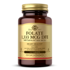 Solgar, Folate 1,333 MCG DFE