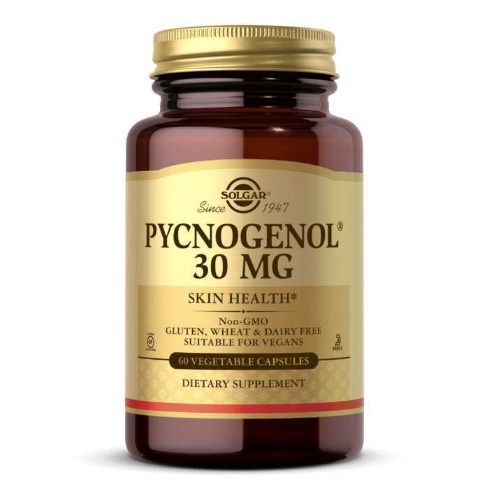 Solgar, PYCNOGENOL® 30 MG VEGETABLE CAPS (30,60) | Maple Herbs