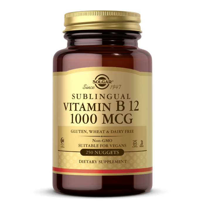 Solgar, VITAMIN B12 1000 MCG NUGGETS (100,250) | Maple Herbs