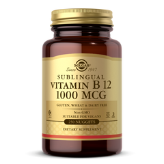 Solgar, VITAMIN B12 1000 MCG NUGGETS (100,250) | Maple Herbs