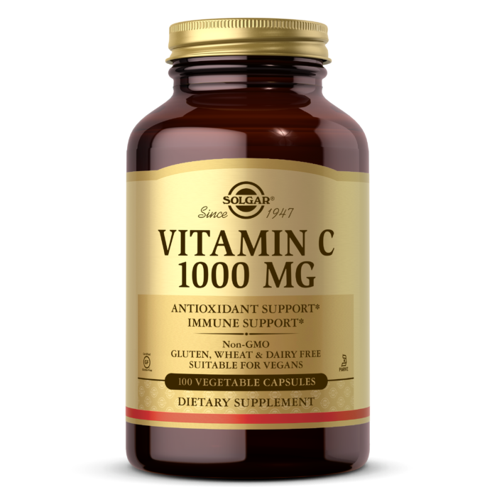 Solgar, VITAMIN C 1000 MG VEGETABLE CAPS (100,250) | Maple Herbs