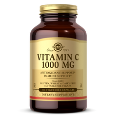 Solgar, VITAMIN C 1000 MG VEGETABLE CAPS (100,250) | Maple Herbs