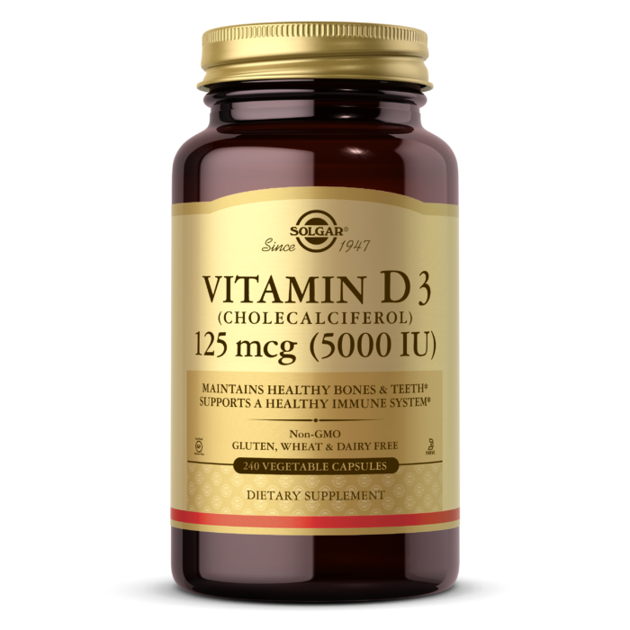 Solgar, VITAMIN D3 125 MCG 5,000 IU