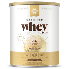 Solgar, GRASS FED WHEY TO GO®, VANILLA (338 Grams, 936 Grams) | Maple Herbs