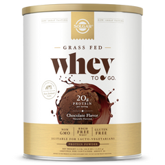 Solgar, GRASS FED WHEY TO GO®, CHOCOLATE (377 Grams, 1044 Grams) | Maple Herbs