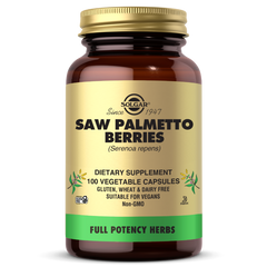 Solgar, FP SAW PALMETTO BERRIES VEGETABLE CAPS (100 Count) | Maple Herbs