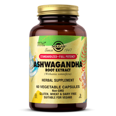 Solgar, SFP ASHWAGANDHA ROOT EXTRACT VEGETABLE CAPS (60 Count) | Maple Herbs