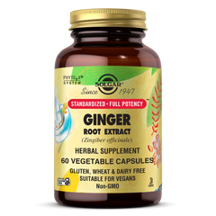 Solgar, SFP GINGER ROOT EXTRACT VEGETABLE CAPS (60 Count) | Maple Herbs