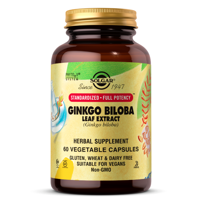 Solgar, SFP GINKGO BILOBA LEAF EXTRACT VEGETABLE CAPS (60,180) | Maple Herbs