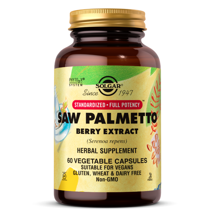 Solgar, SFP SAW PALMETTO BERRY EXTRACT VEGETABLE CAPS (60,180) | Maple Herbs