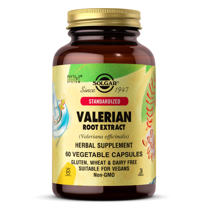 Solgar, Standardized Valerian Root Extract Vegetable Caps (60 Count) | Maple Herbs