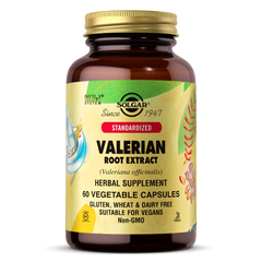 Solgar, Standardized Valerian Root Extract Vegetable Caps (60 Count) | Maple Herbs