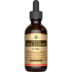 Solgar, LIQUID MELATONIN 10 MG – NATURAL BLACK CHERRY FLAVOR (2 FL OZ) | Maple Herbs