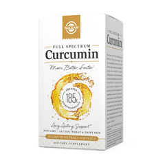 Solgar, FULL SPECTRUM CURCUMIN LIQUID EXTRACT SOFTGELS (30,60,90) | Maple Herbs