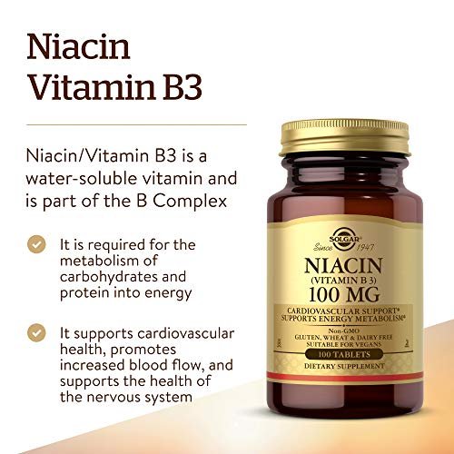 NIACIN VITAMIN B3 100 MG 100 TABS