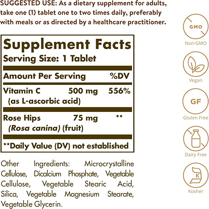 Solgar, Vitamin C 500mg