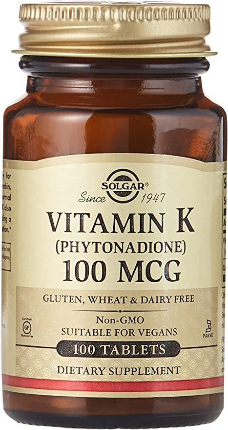 Solgar Vitamin K Tablets 100 Mcg