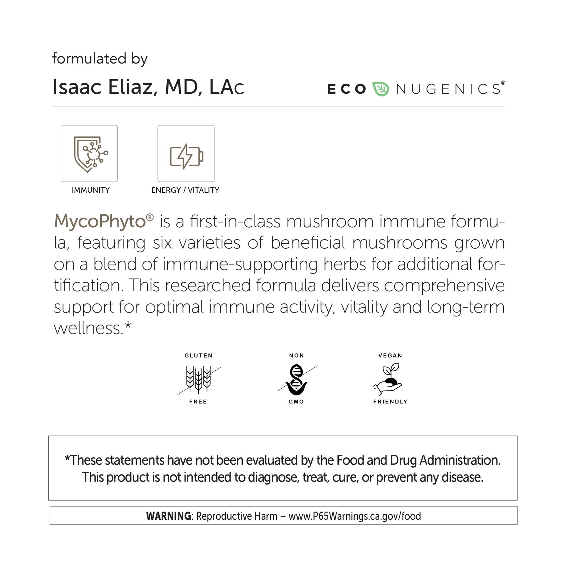 EcoNugenics, MycoPhyto Complex, 180 Capsules