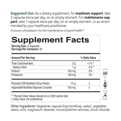 Eco Nugenics PectaClear Supplement Fact